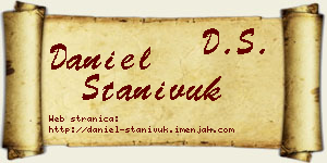 Daniel Stanivuk vizit kartica